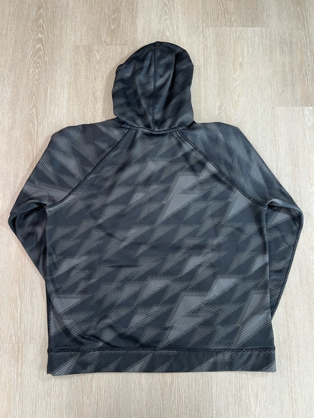 Under Armour Black Hoodie with Neon Lime Logo Trim - Youth XL - Picture 2 of 8